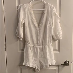 Victoria Secret white romper-NWT